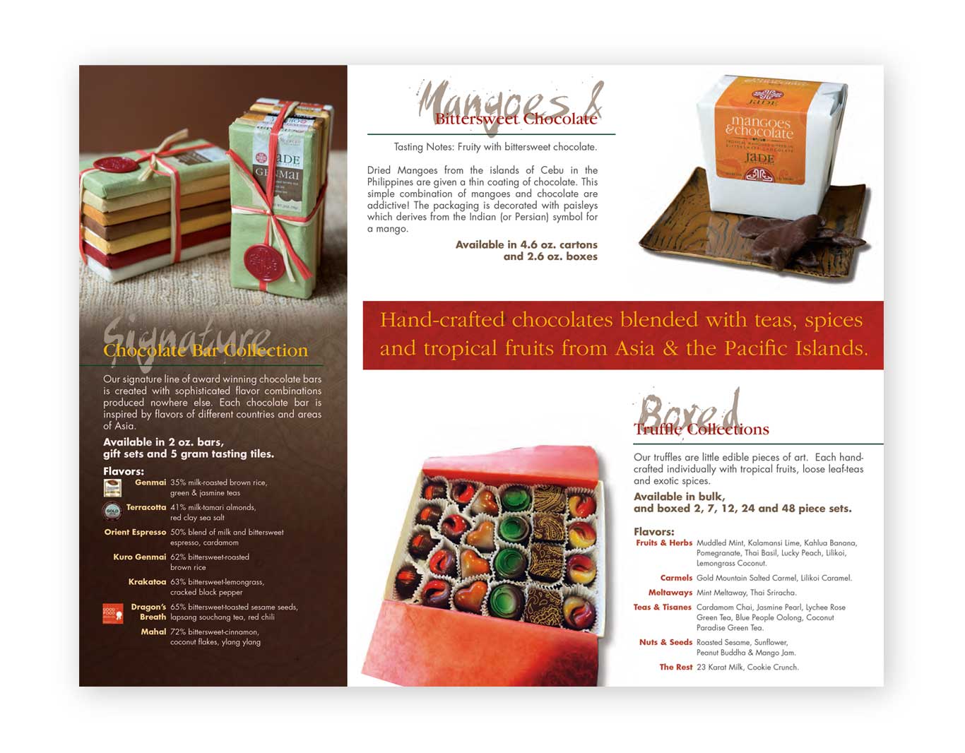 Collateral- Jade Chocolates Brochure